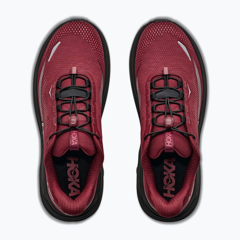 Men's running shoes HOKA Clifton 11 GTX varsity burgundy/carbon black 8