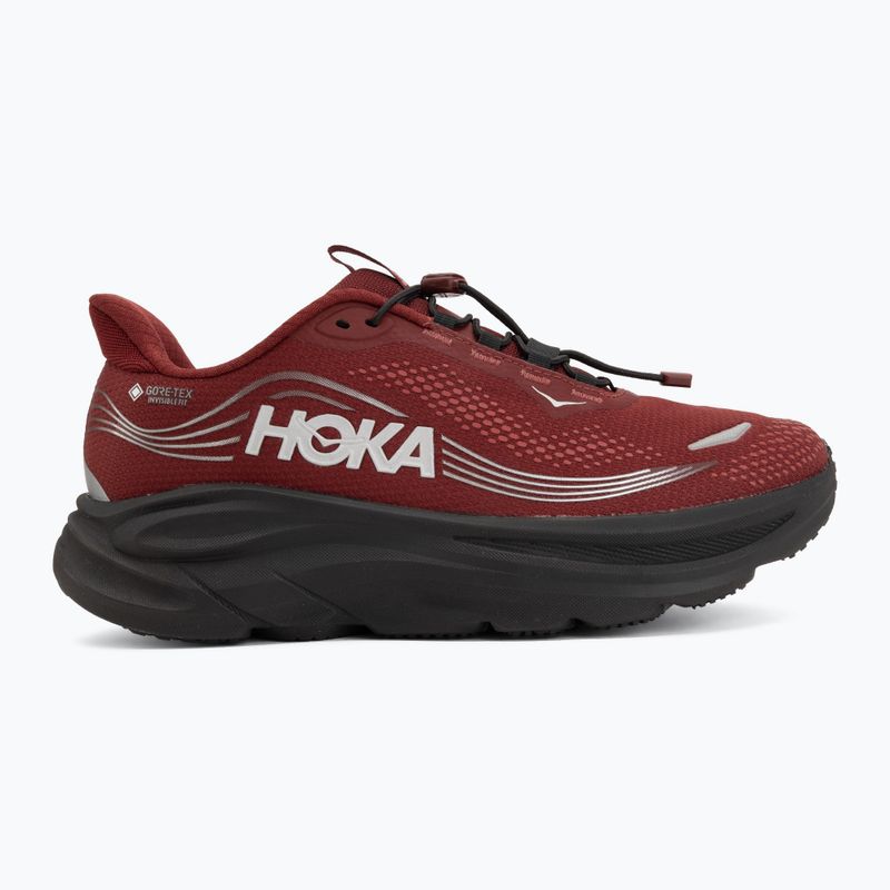 Men's running shoes HOKA Clifton 11 GTX varsity burgundy/carbon black 2