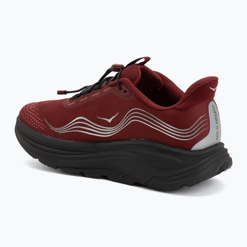 Men's running shoes HOKA Clifton 11 GTX varsity burgundy/carbon black 3