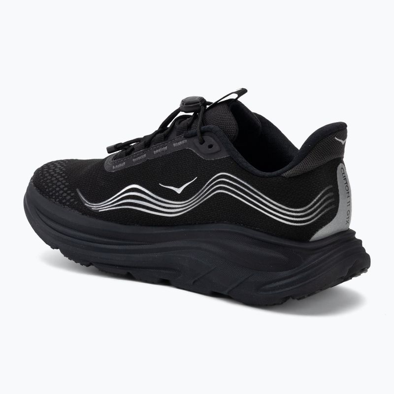 Women's running shoes HOKA Clifton 11 GTX black/black 3