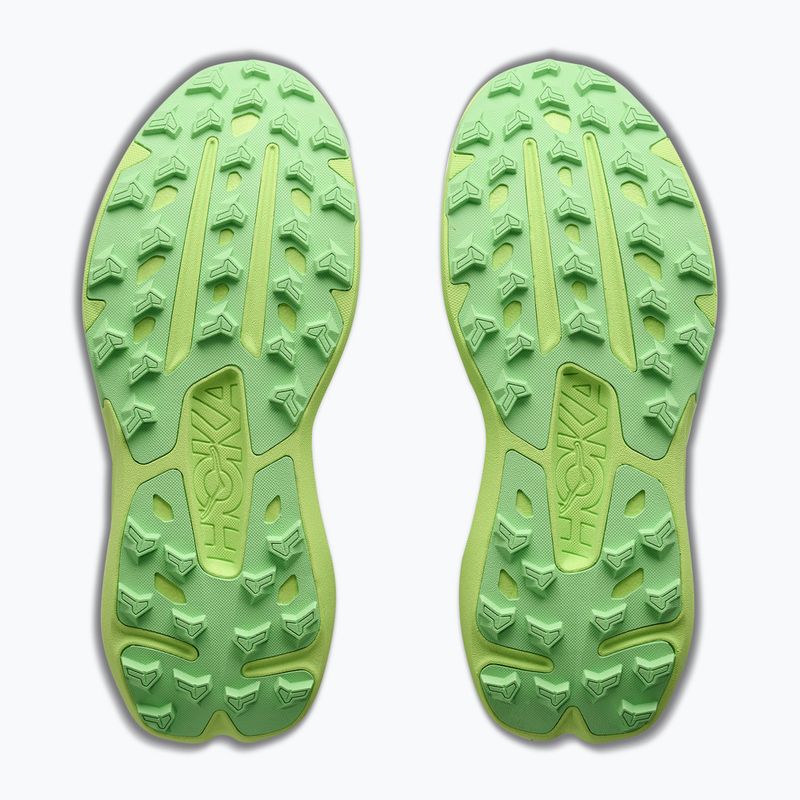 Women's running shoes HOKA Torrent 5 frost/neon yuzu 9