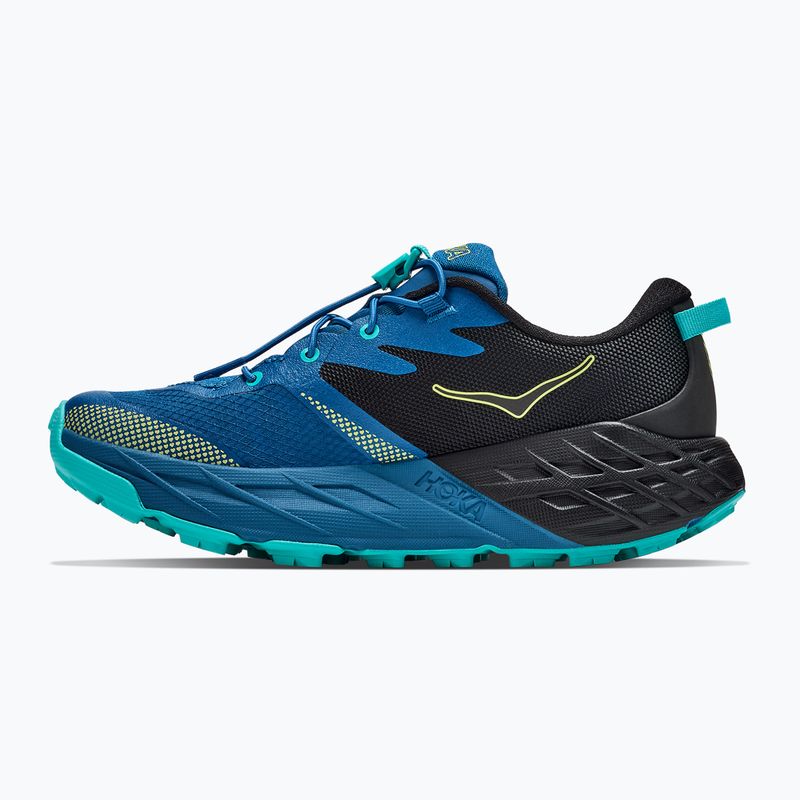 Children's running shoes HOKA Speedgoat 7 black/night glow blue 3