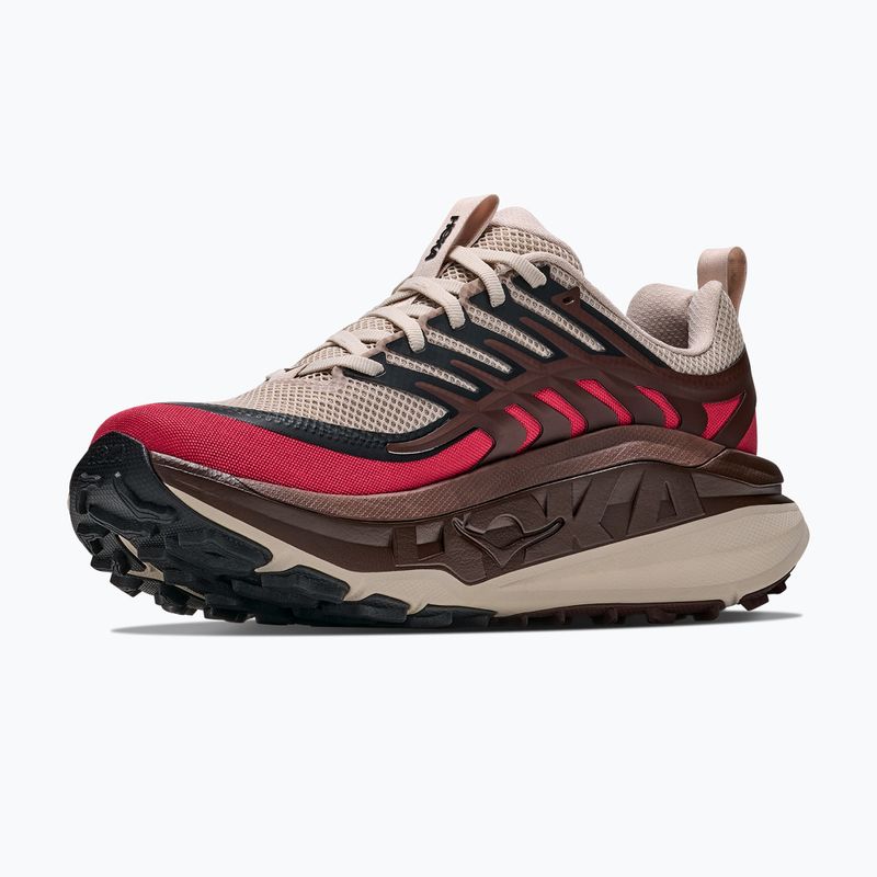 Men's running shoes HOKA Stinson 8 river rock grey/spiced chocolate 4
