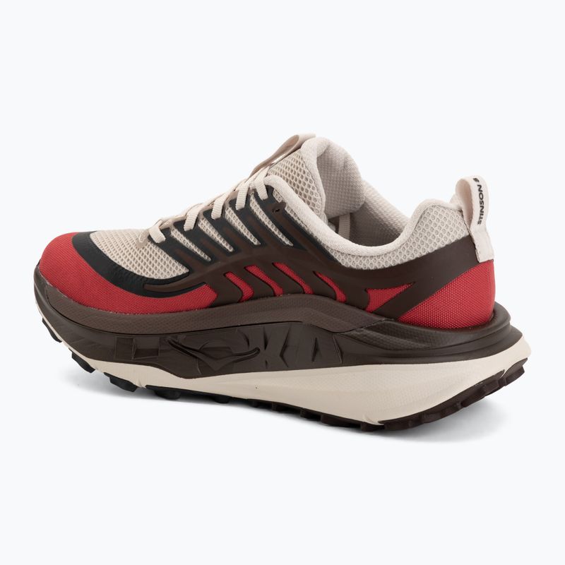 Men's running shoes HOKA Stinson 8 river rock grey/spiced chocolate 3