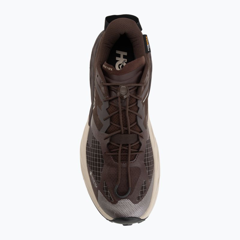 Men's running shoes HOKA Speedgoat 7 GTX spiced chocolate/river rock grey 5