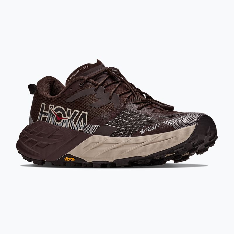 Men's running shoes HOKA Speedgoat 7 GTX spiced chocolate/river rock grey