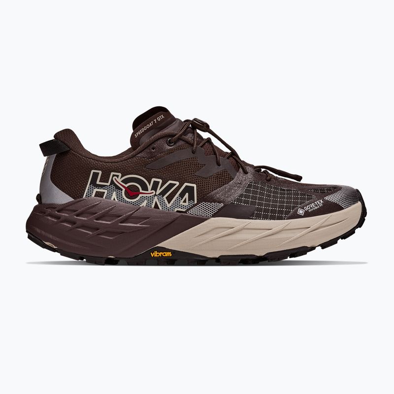 Men's running shoes HOKA Speedgoat 7 GTX spiced chocolate/river rock grey 2