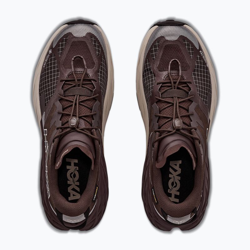 Men's running shoes HOKA Speedgoat 7 GTX spiced chocolate/river rock grey 8