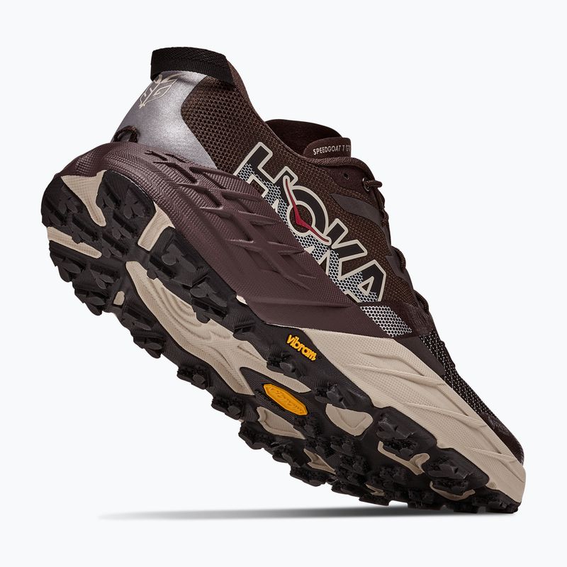 Men's running shoes HOKA Speedgoat 7 GTX Wide spiced chocolate/river rock grey 5
