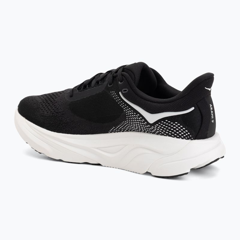 Men's running shoes HOKA Arahi 9 Wide black/white 3