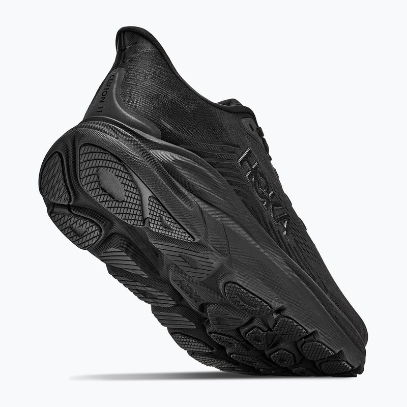 Men's running shoes HOKA Clifton 11 Wide black/black 5