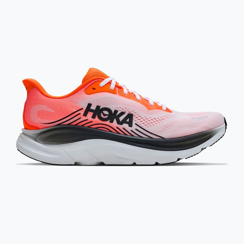 Men's running shoes HOKA Clifton 11 Wide neon tangerine/frost 2