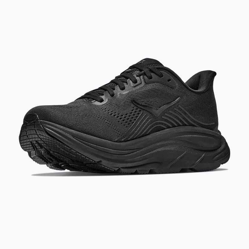 Men's running shoes HOKA Clifton 11 X-Wide black/black 4