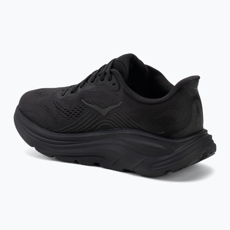 Women's running shoes HOKA Clifton 11 X-Wide black/black 3