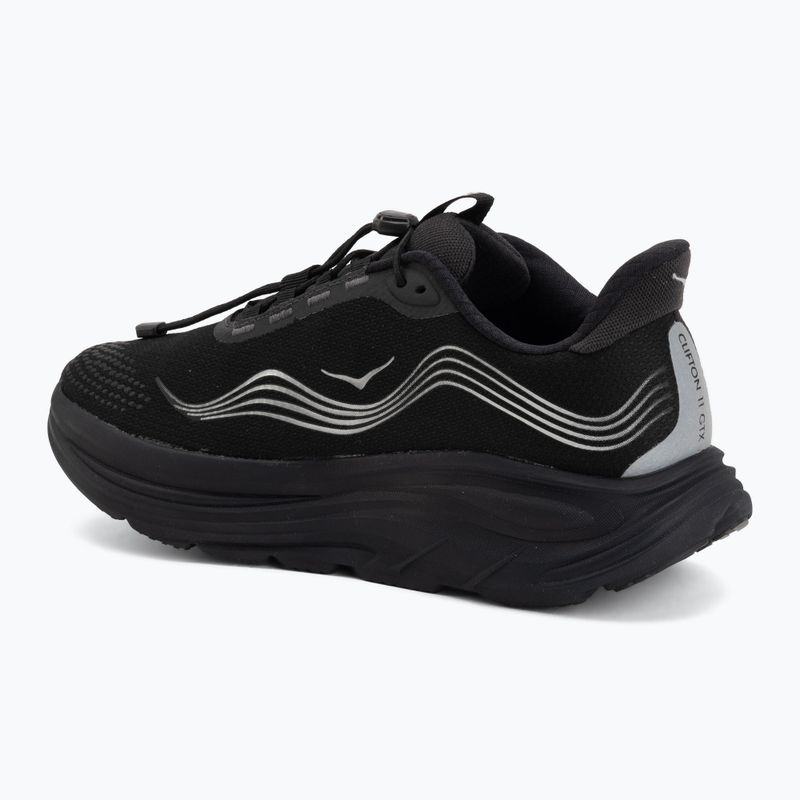 Men's running shoes HOKA Clifton 11 GTX Wide black/black 3