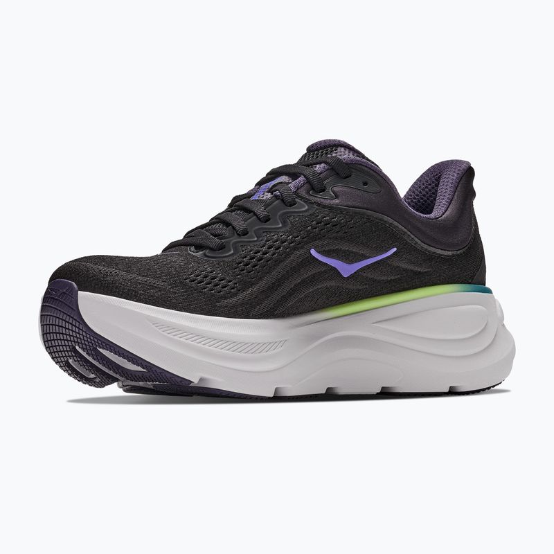 Women's running shoes HOKA Bondi 9 black/neon dragonfruit 2