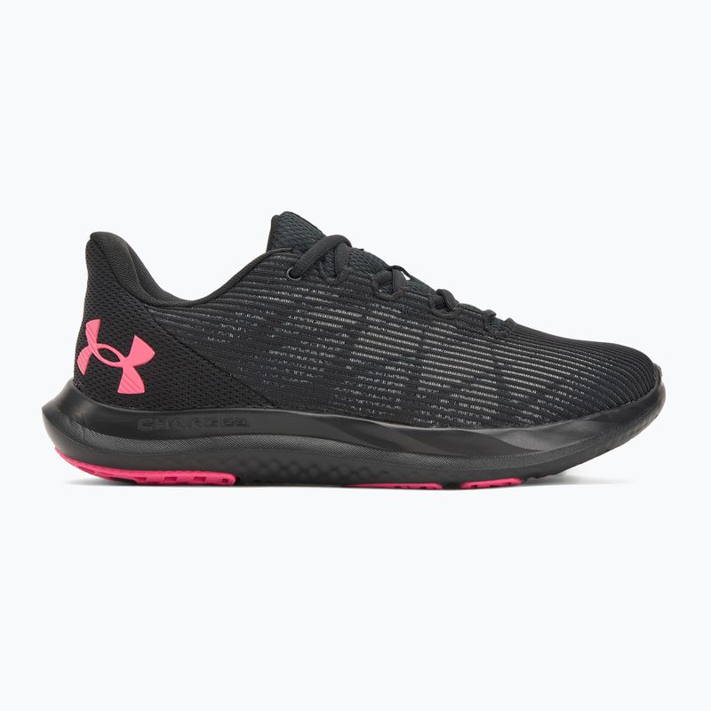 Women's running shoes Under Armour Charged Speed Swift black/black/super pink 2