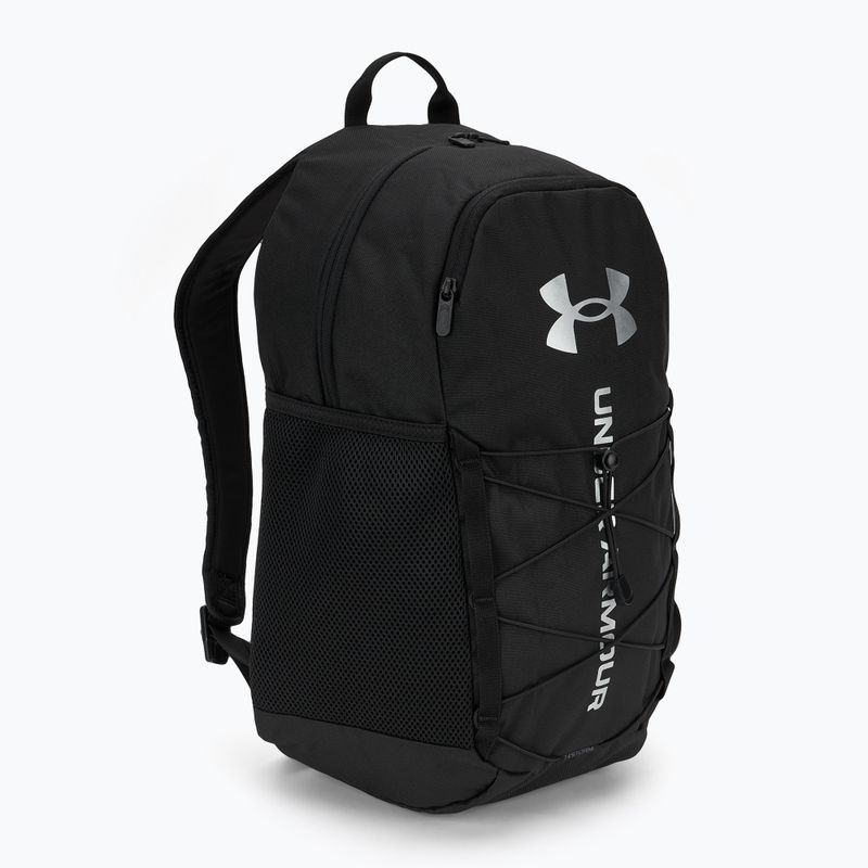 Backpack Under Armour Hustle Sport 6.0 26 l black/black/metallic silver 2