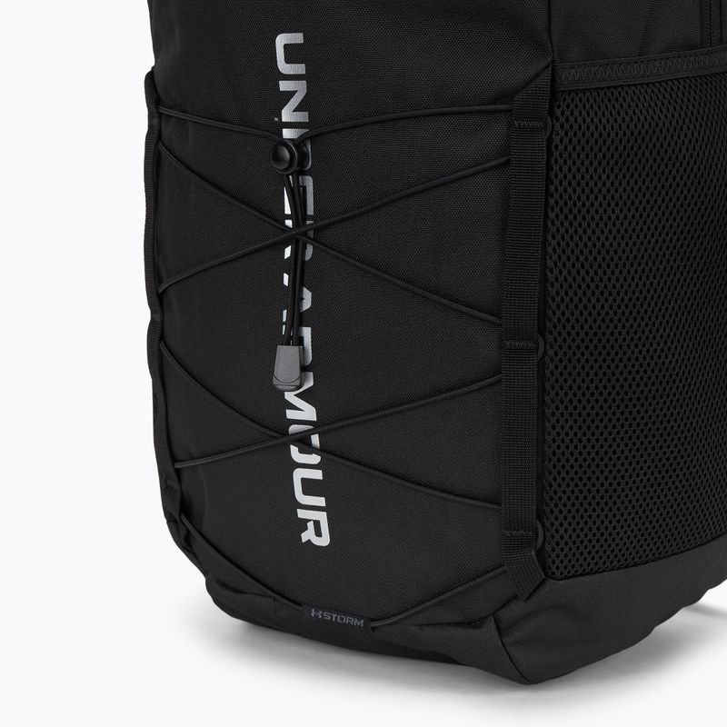 Backpack Under Armour Hustle Sport 6.0 26 l black/black/metallic silver 5