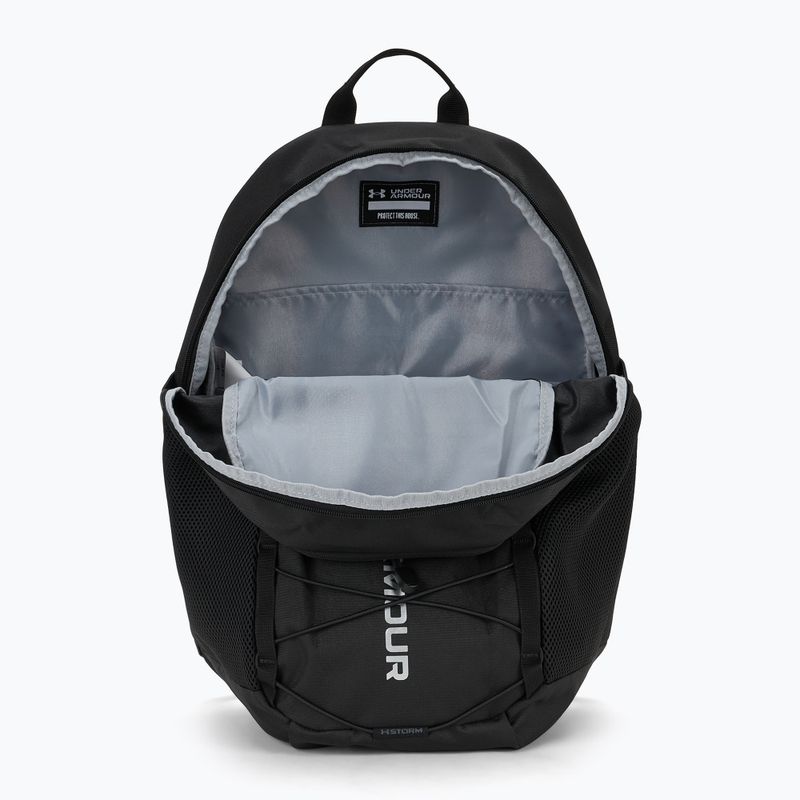 Backpack Under Armour Hustle Sport 6.0 26 l black/black/metallic silver 7