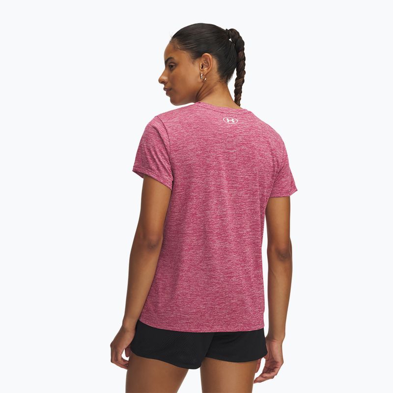 Under Armour Tech Twist Women's Training T-shirt fuchsia dusk/white 2