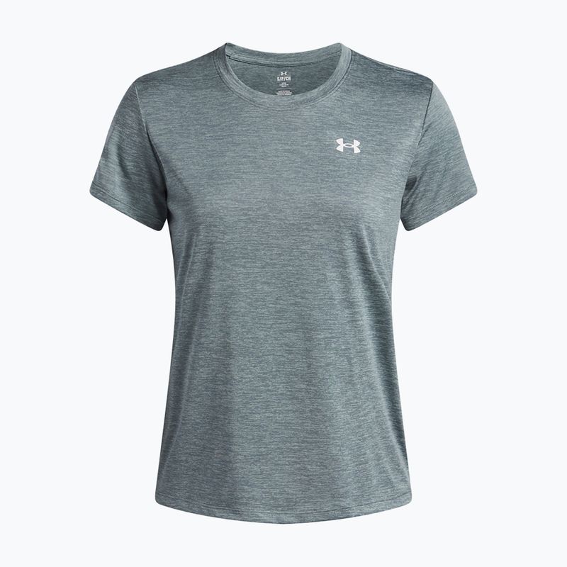 Women's training T-shirt Under Armour Tech Twist jasper blue/white 3
