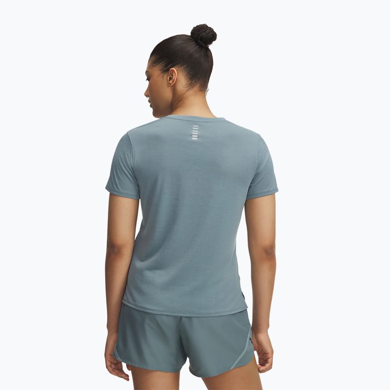 Women's running top Under Armour Launch jasper blue/reflective 2