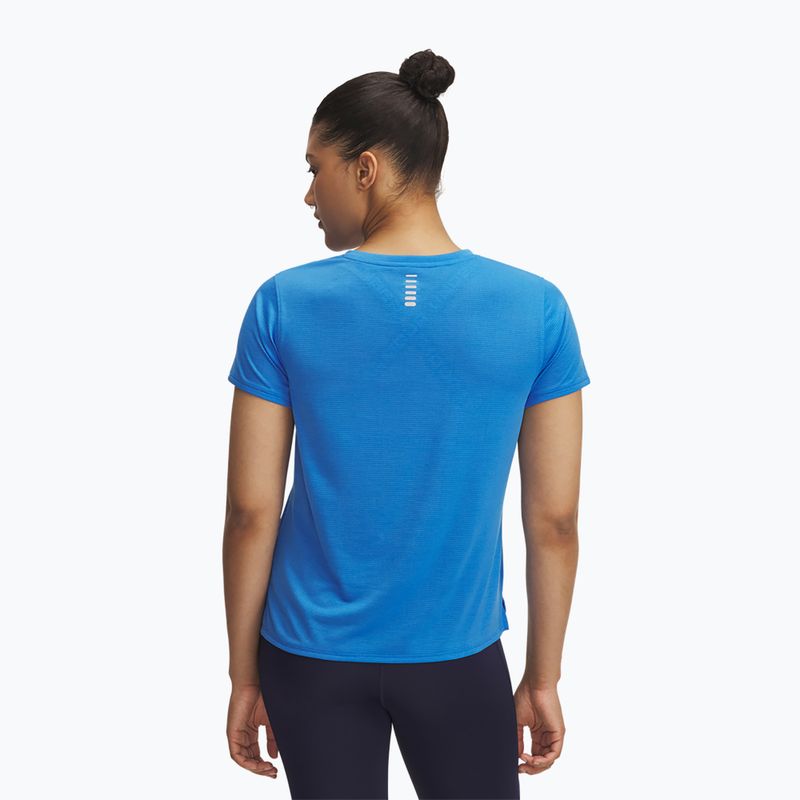 Women's running T-shirt Under Armour Launch blue atlantis/reflective 2