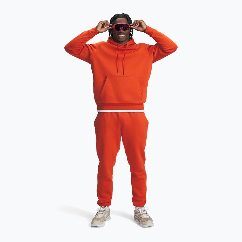 Men's sweatshirt Under Armour Essential Fleece Hoodie surplus orange/surplus orange 2