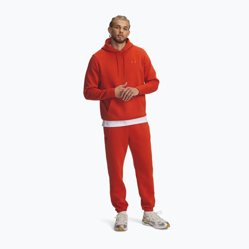 Men's training trousers Under Armour Essential Fleece Joggers surplus orange/surplus orange 2
