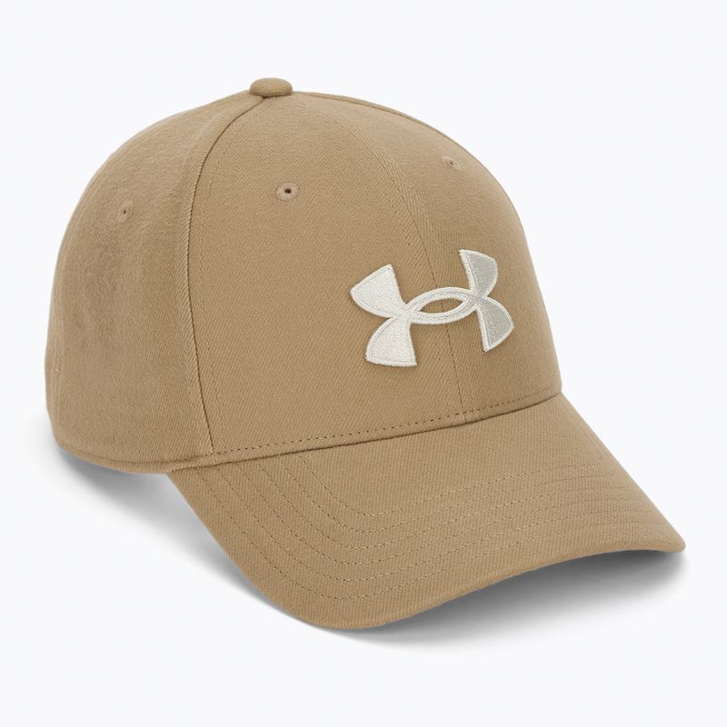 Men's baseball cap Under Armour Blitzing Low Brushed camel/summit white