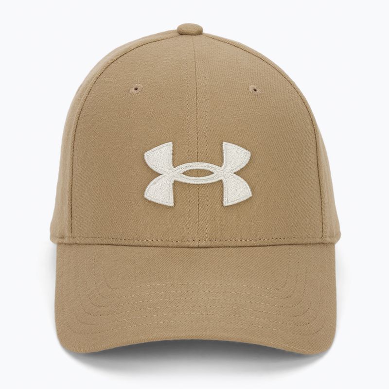 Men's baseball cap Under Armour Blitzing Low Brushed camel/summit white 2