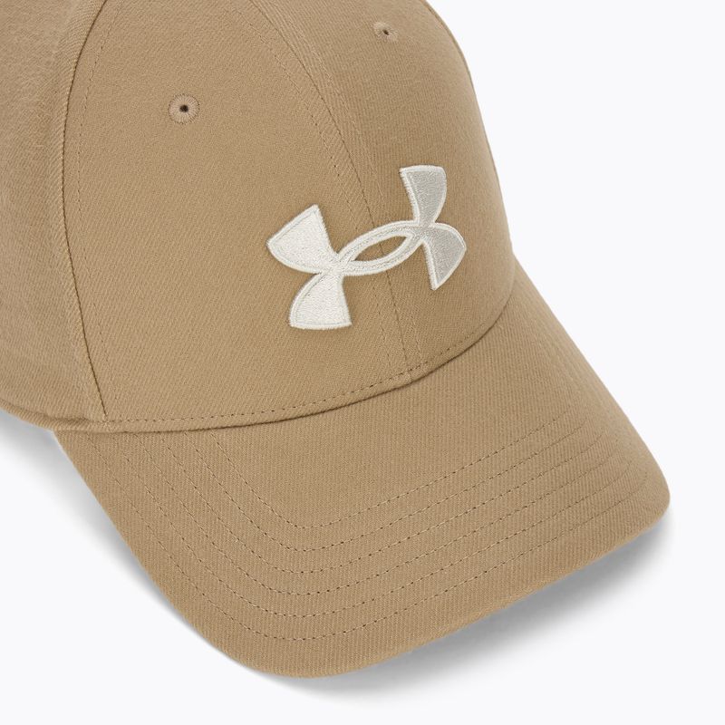 Men's baseball cap Under Armour Blitzing Low Brushed camel/summit white 3