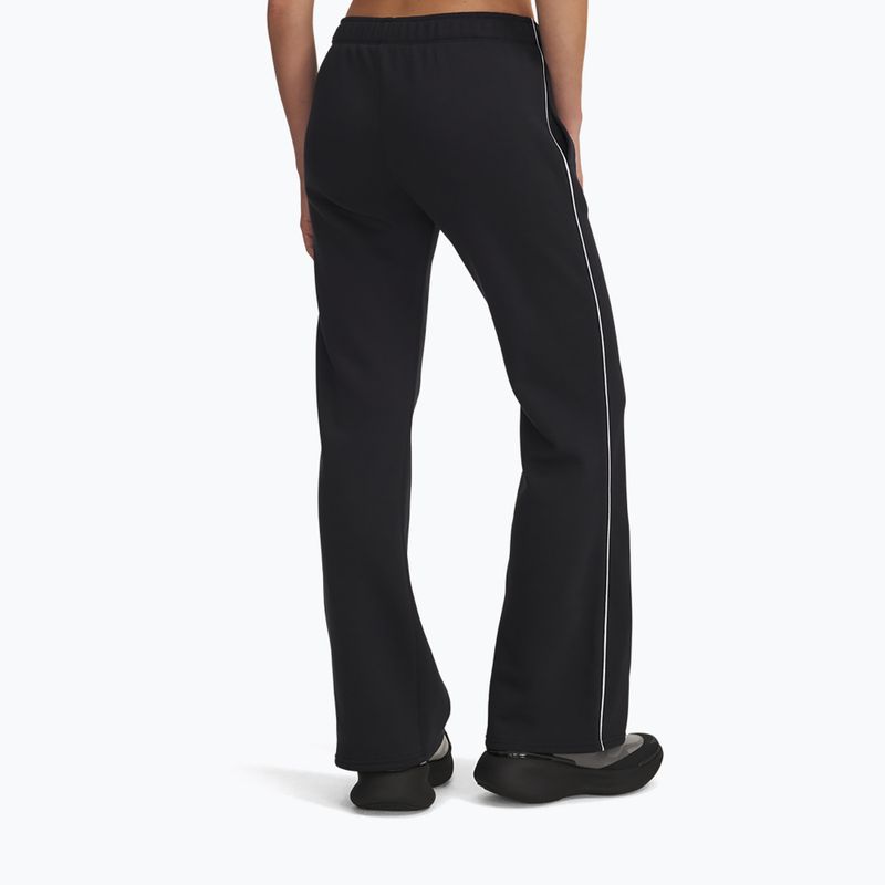 Women's trousers Under Armour Rival Fleece Piped black/white 3