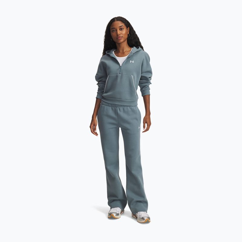 Women's trousers Under Armour Rival Fleece Piped jasper blue/white 2