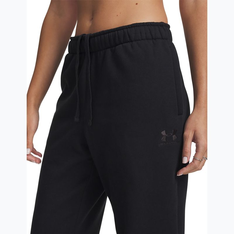 Women's training trousers Under Armour Icon Vida Fleece Jogger black/black 4