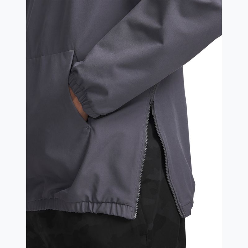 Men's sweatshirt Under Armour Unstoppable Woven Hoodie castlerock/white 3