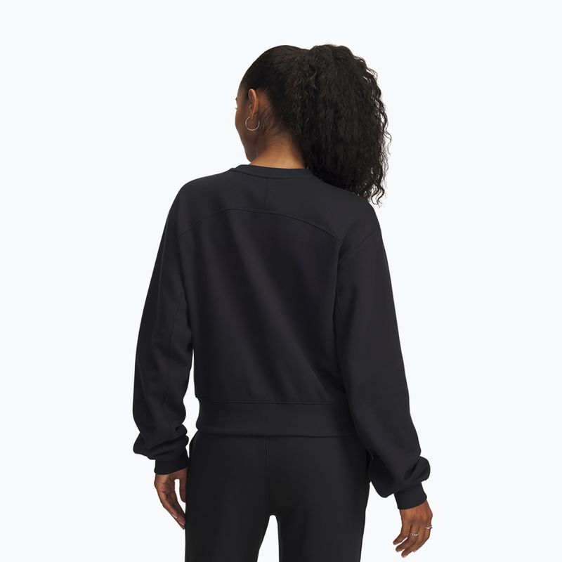 Women's training sweatshirt Under Armour Icon Vida Fleece Crew black/black 2