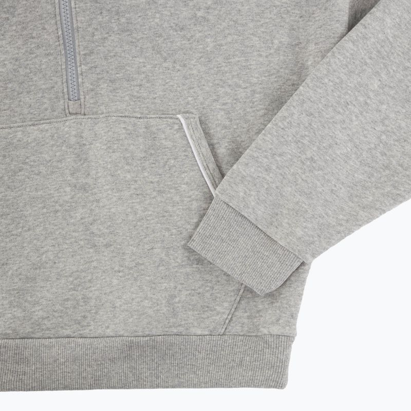 Women's sweatshirt Under Armour Rival Fleece Piped HZ Hoodie mod gray light heather/white 5
