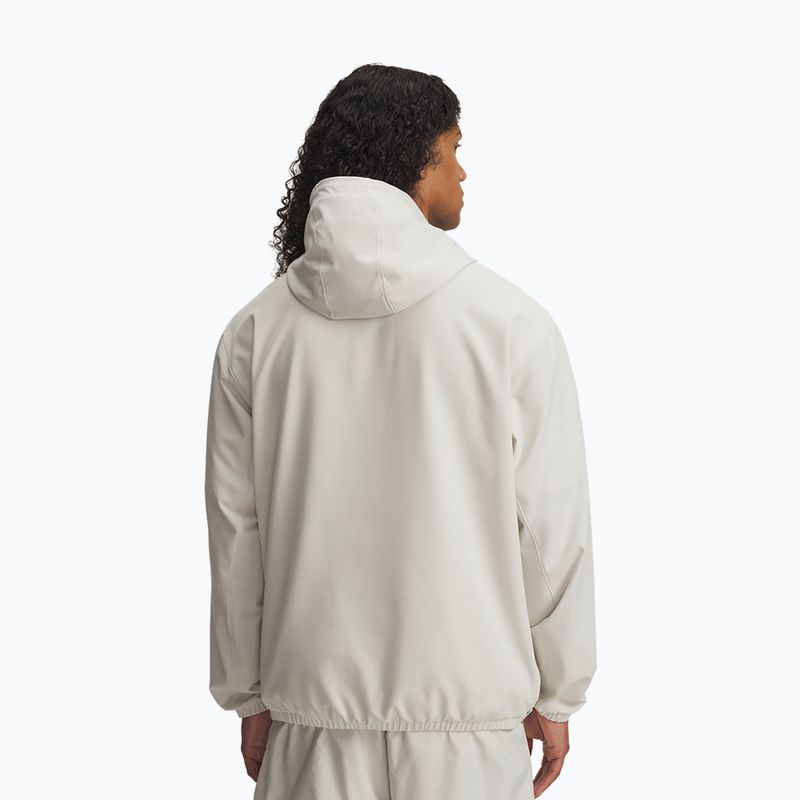 Men's sweatshirt Under Armour Unstoppable Woven Hoodie summit white/white 3