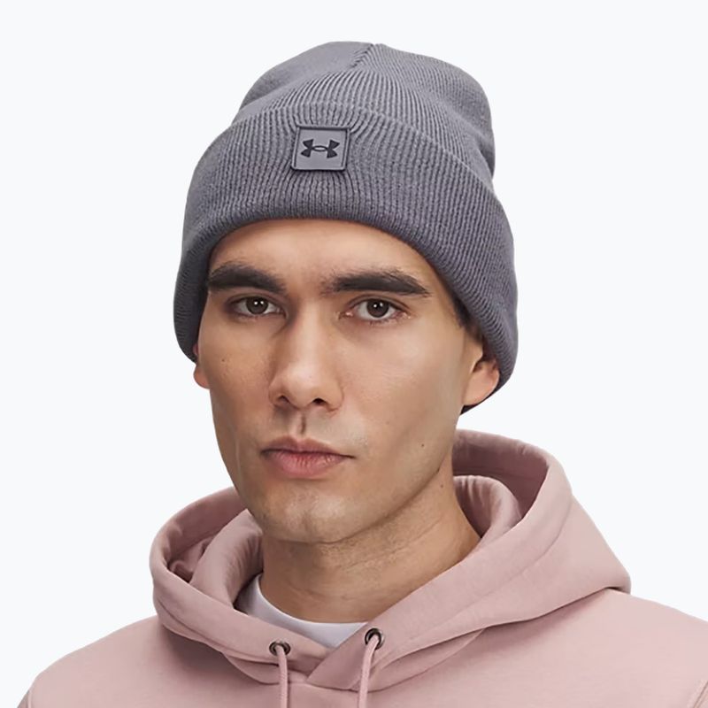 Winter hat Under Armour Halftime Cuff castlerock/black 4