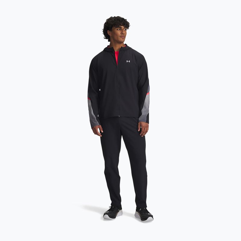 Running trousers Under Armour Velociti Pro Storm black/black/reflective 2