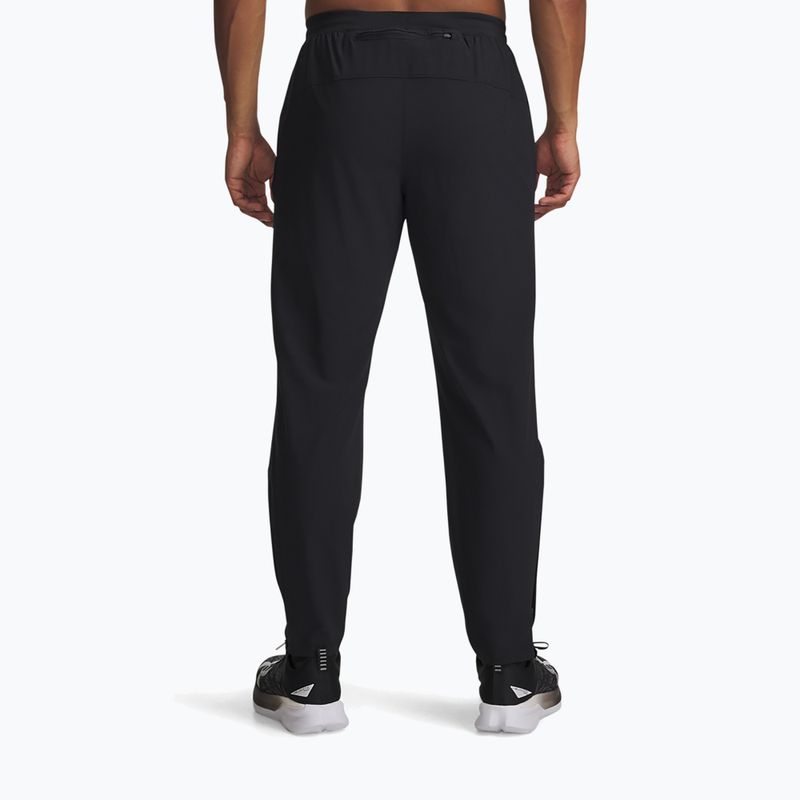 Running trousers Under Armour Velociti Pro Storm black/black/reflective 3