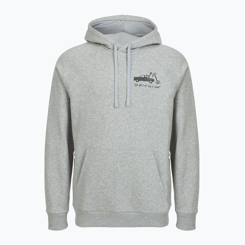 Men's sweatshirt Under Armour Rival Fleece HBR Logo Hoodie mod gray light heather/castlerock 4