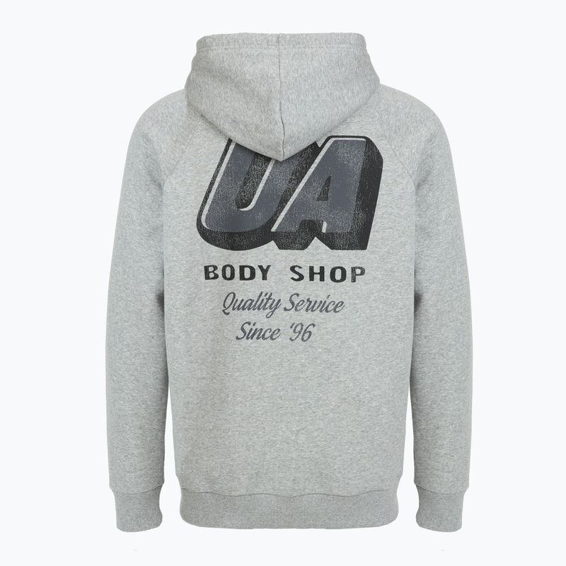 Men's sweatshirt Under Armour Rival Fleece HBR Logo Hoodie mod gray light heather/castlerock 5
