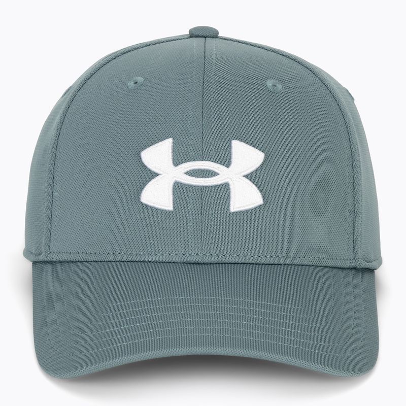 Men's baseball cap Under Armour Blitzing Adj jasper blue/white/white 2
