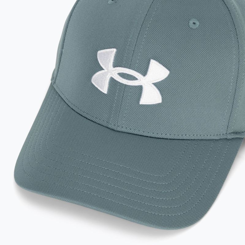 Men's baseball cap Under Armour Blitzing Adj jasper blue/white/white 3