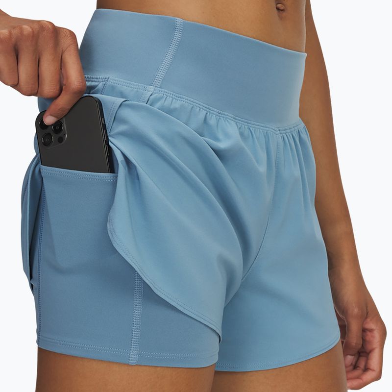 Women's shorts Under Armour Flex Woven 2in1 blue smoke/blue smoke 4
