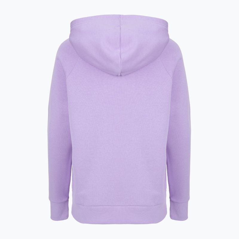 Women's sweatshirt Under Armour Rival Fleece Hoodie transparent/white 5