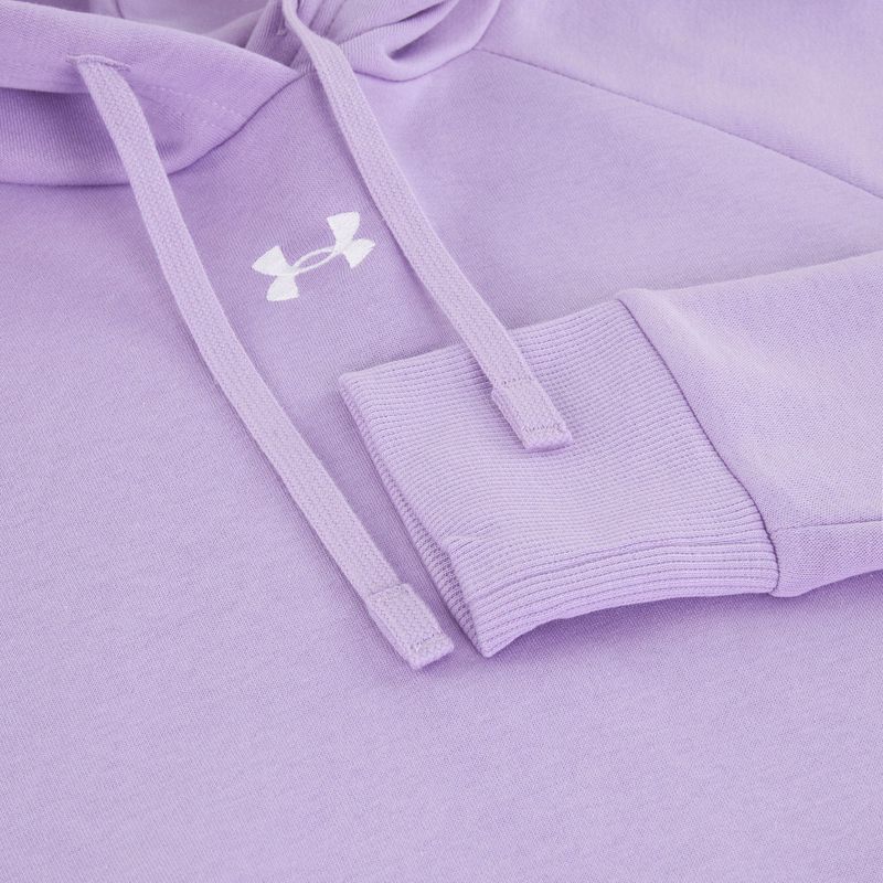 Women's sweatshirt Under Armour Rival Fleece Hoodie transparent/white 7